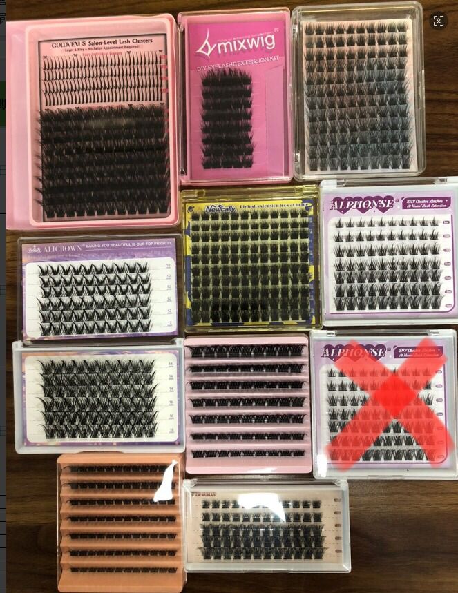 42 packs of lashes + 24 bond & seal