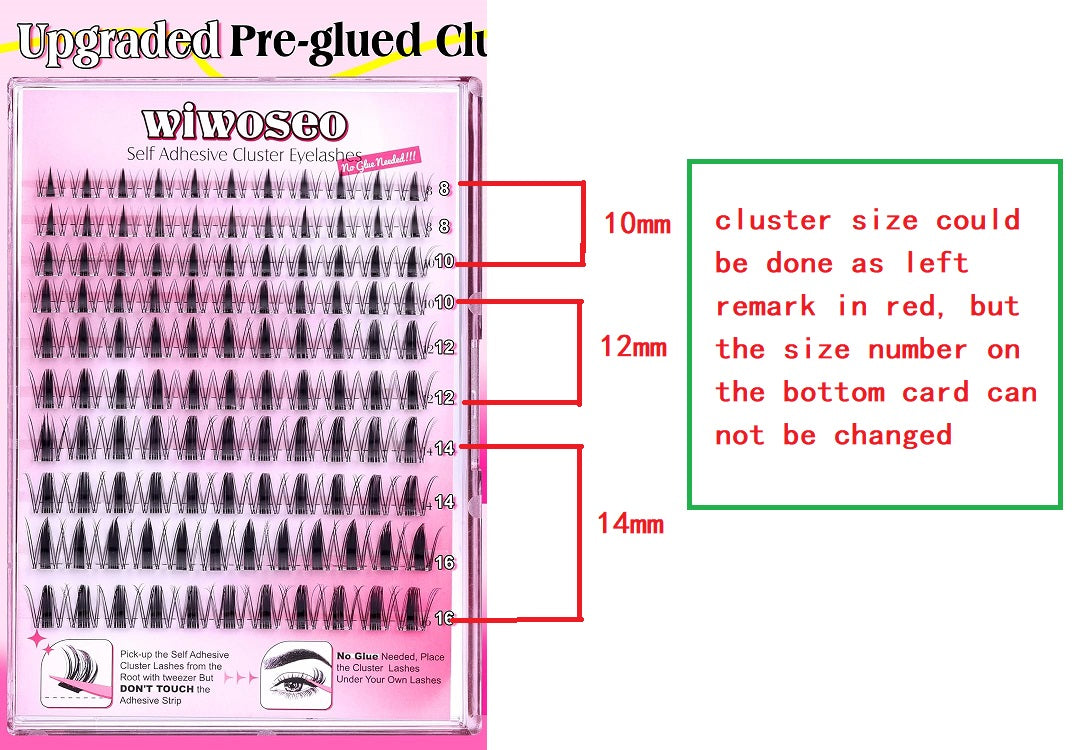 25 packs of customized lashes 15-44E