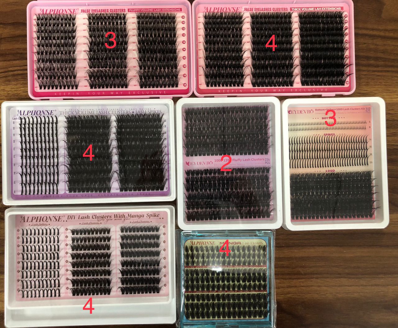 49 packs of lashes
