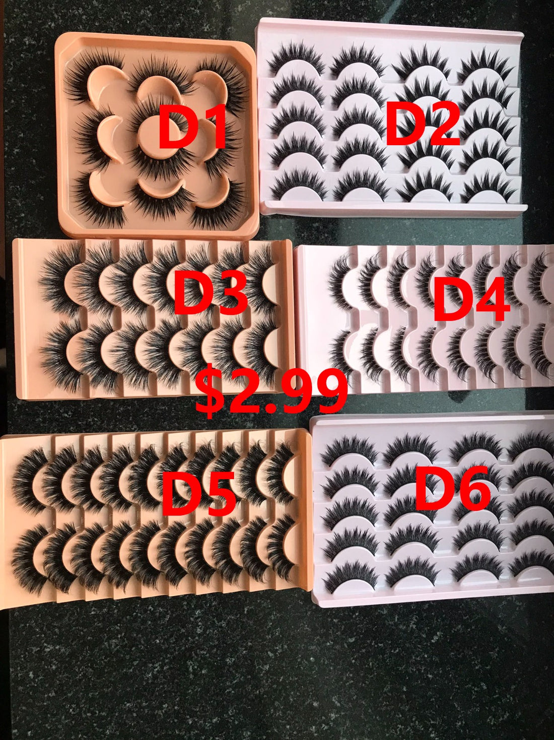 14 packs of lashes