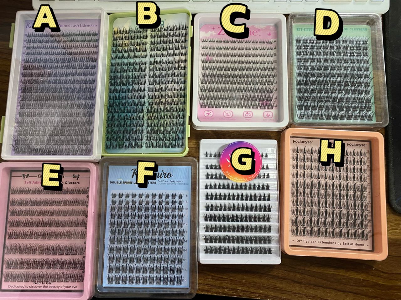 3 packs lashes