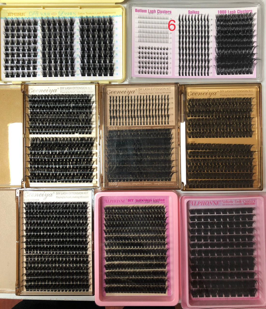 73 packs of lashes