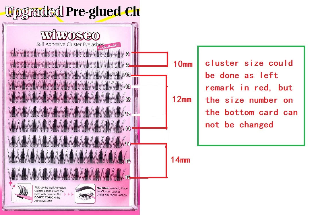 25 packs of customized lashes 15-44E