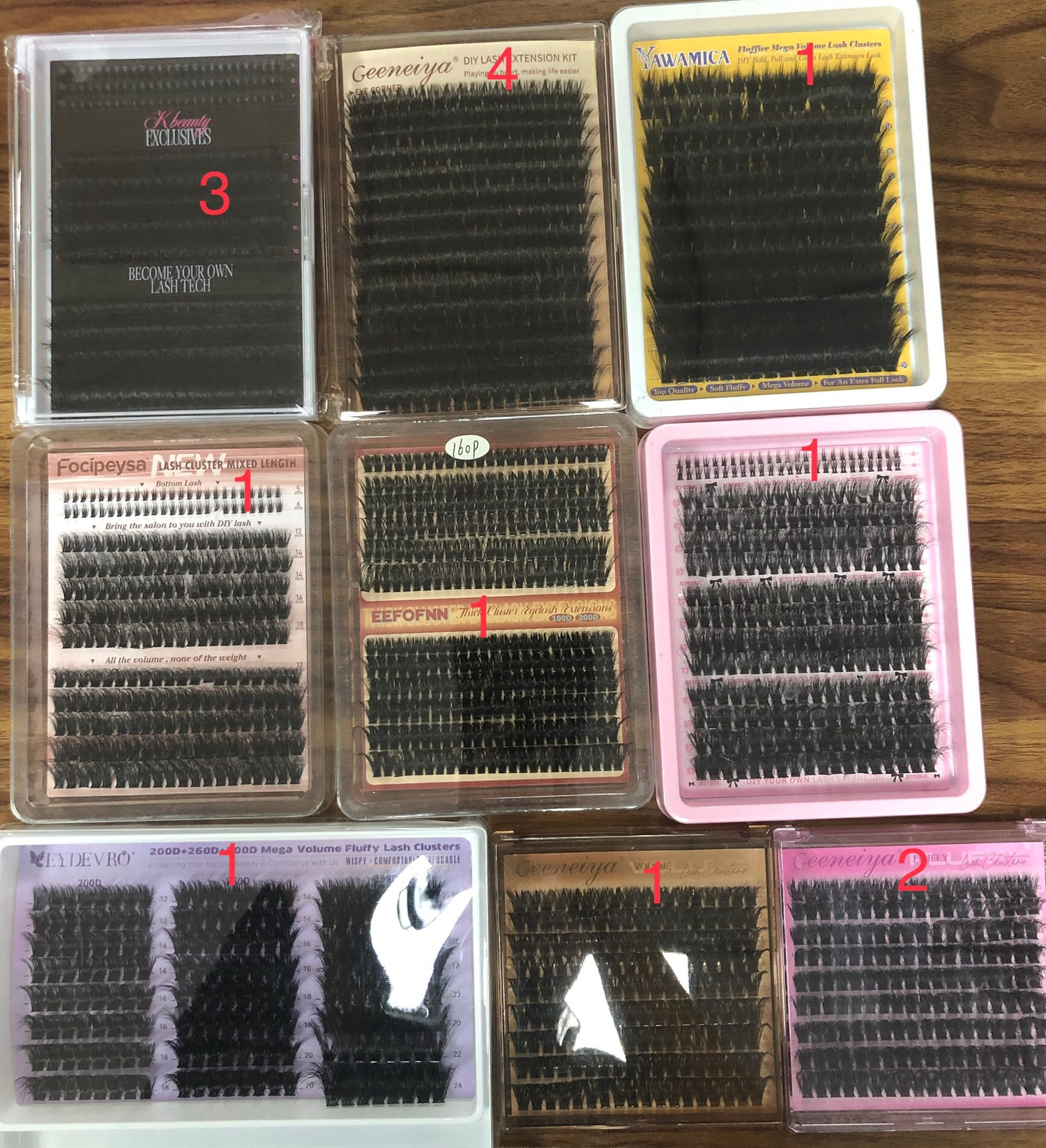 60 packs of lashes