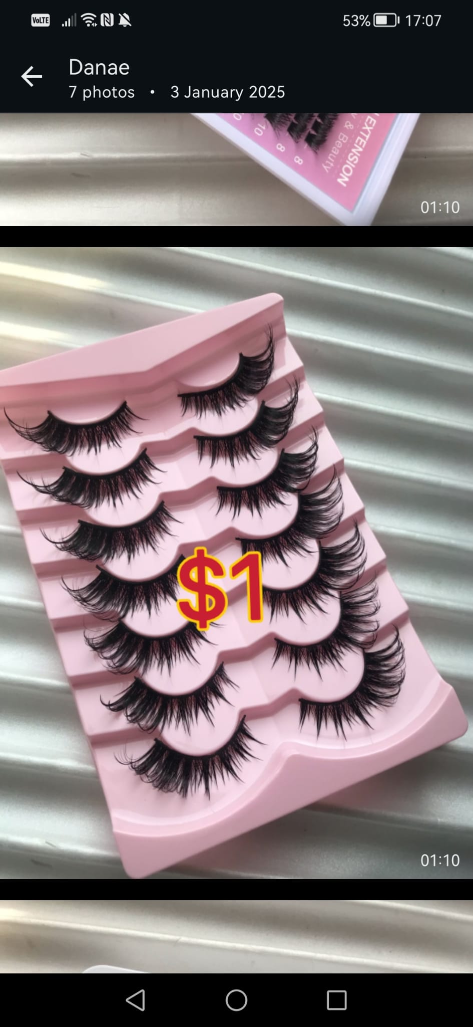 $9.50 for 4trays lashes