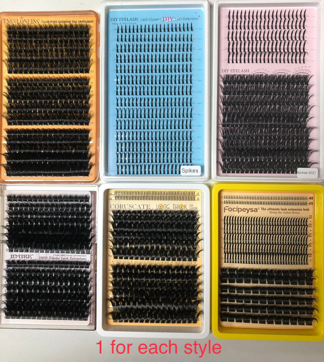 73 packs of lashes