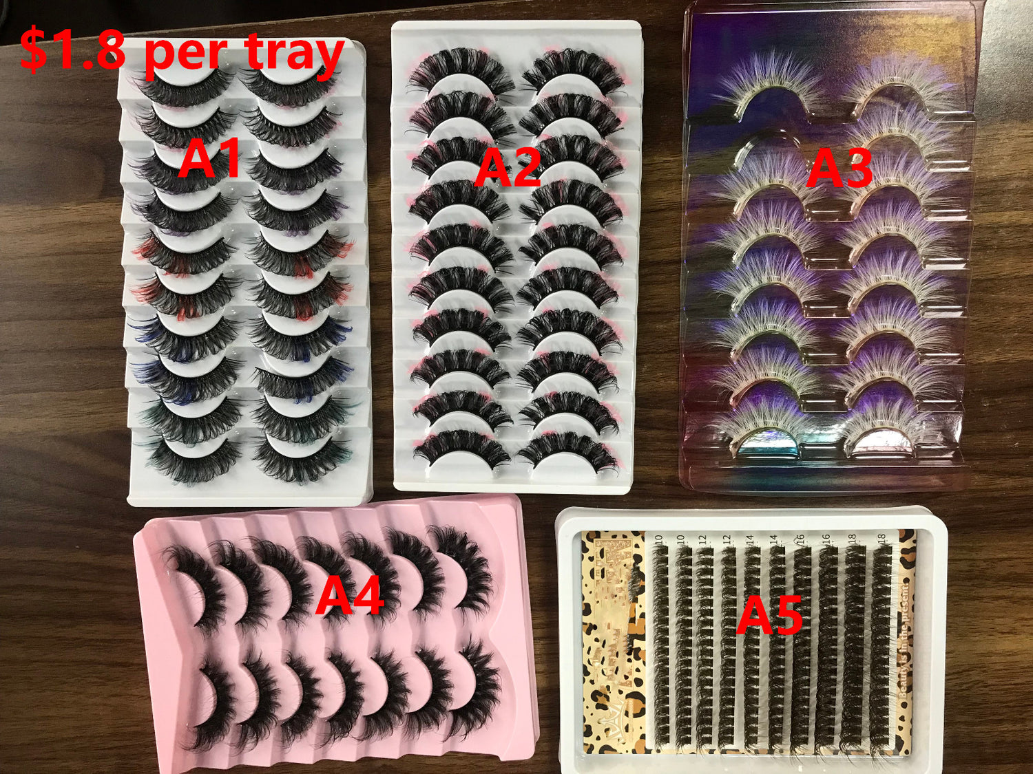 14 packs of lashes