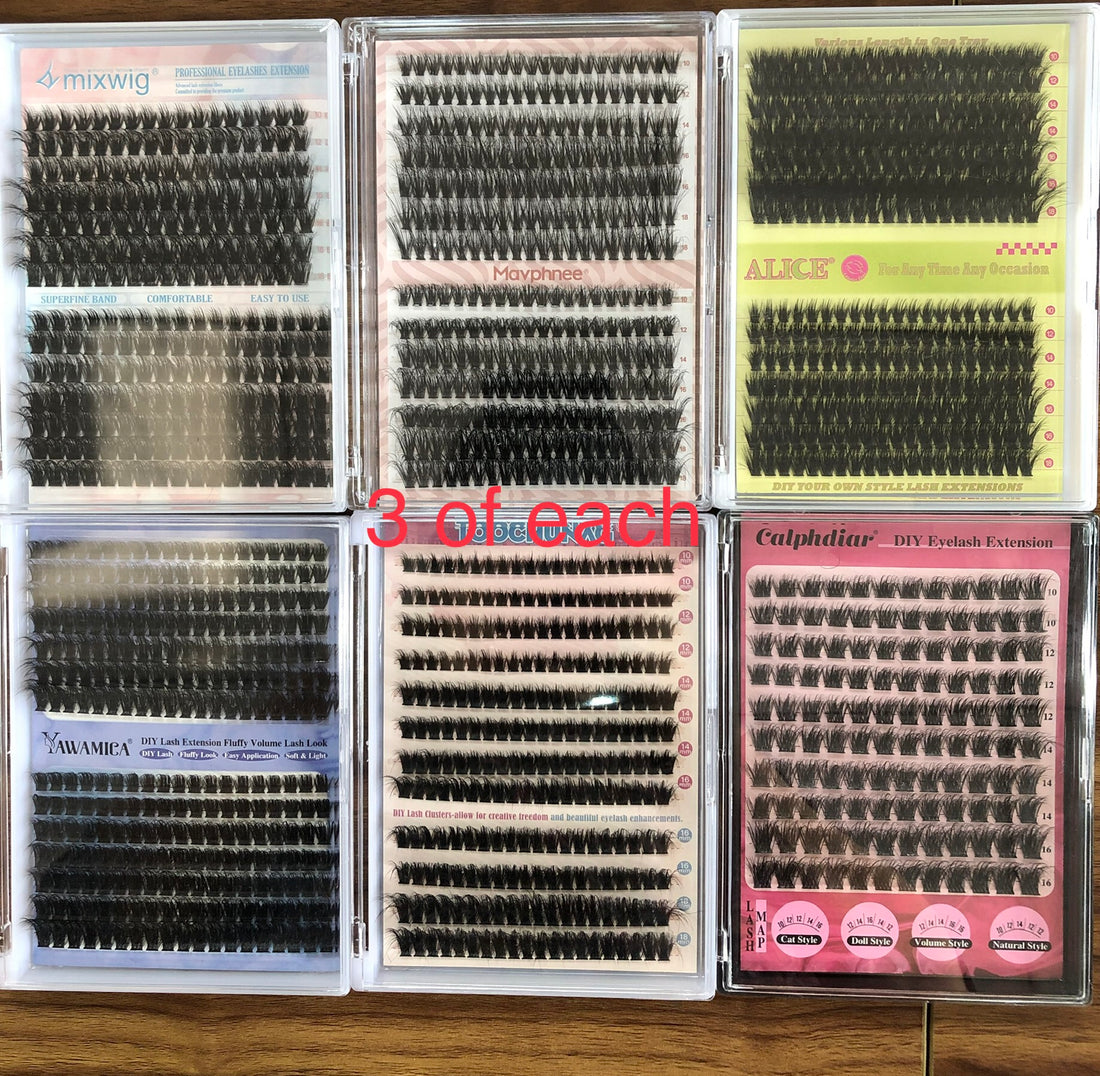 65 packs of lashes