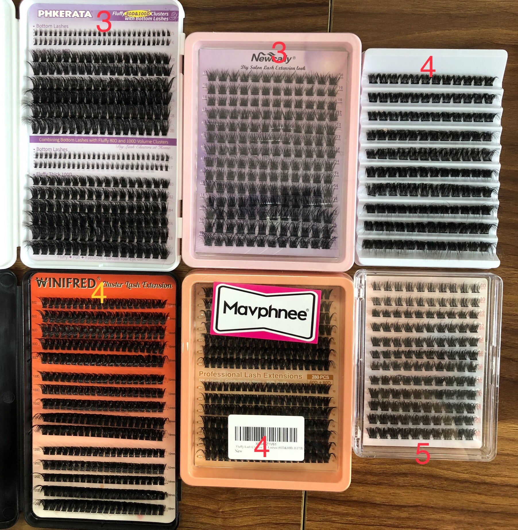 65 packs of lashes