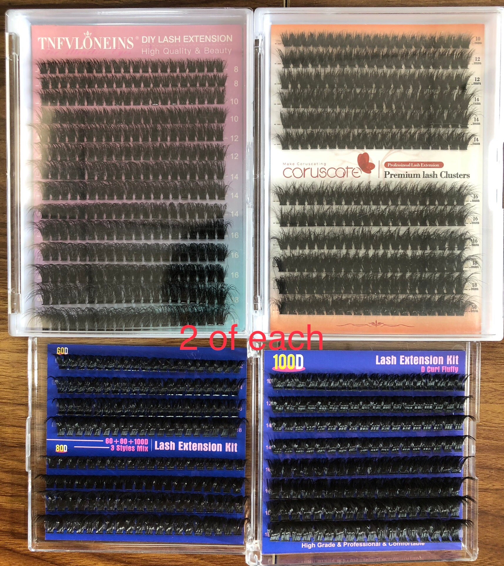 65 packs of lashes