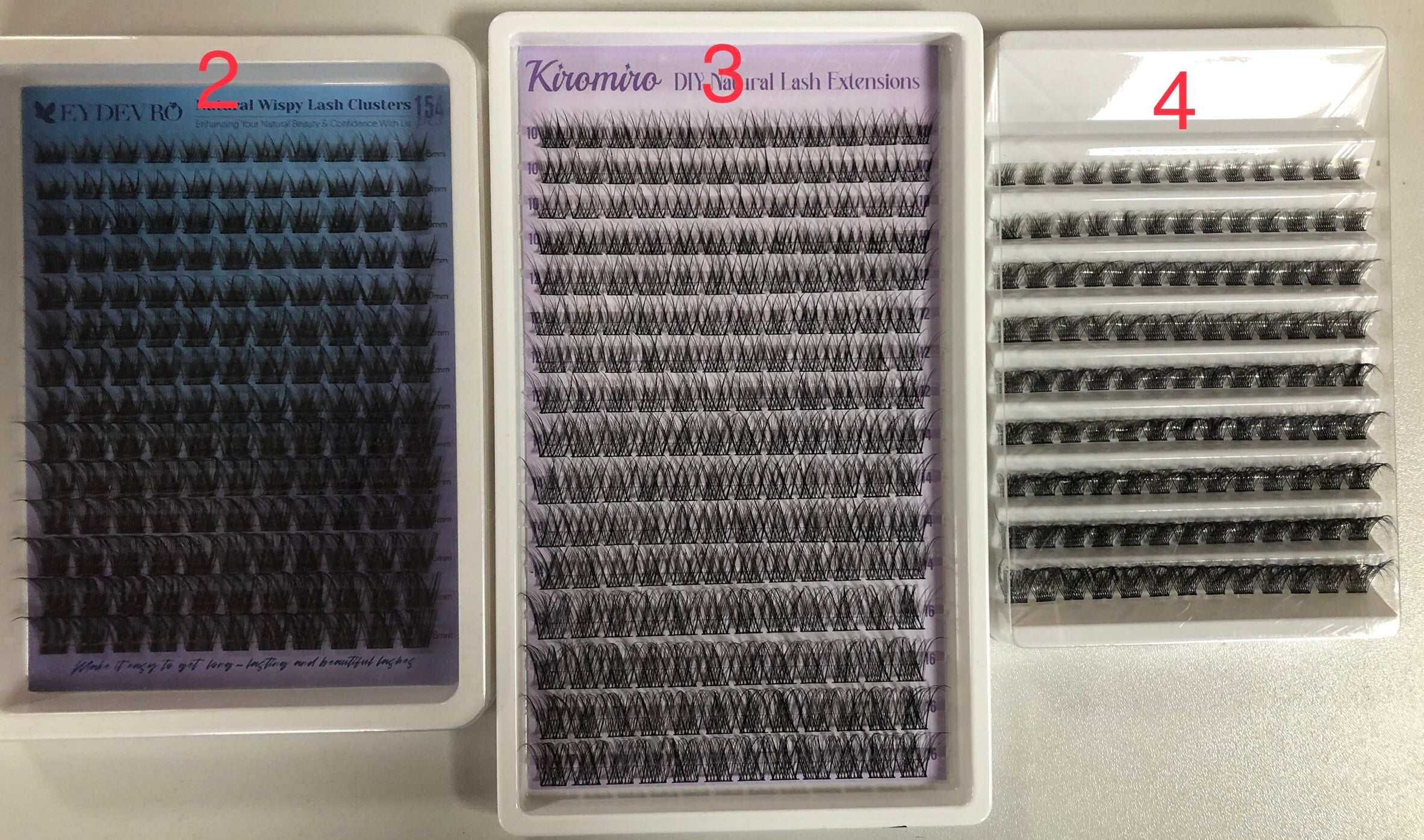 9 packs of lashes+ 1 bond &amp; seal + 1 remover