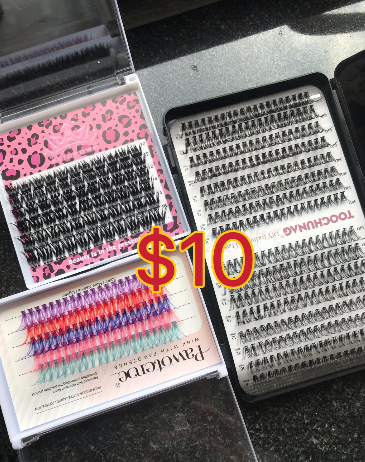 $10 for 3 trays lashes