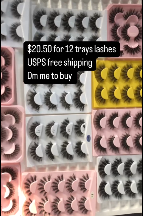 $20.5 for 12 tray lashes