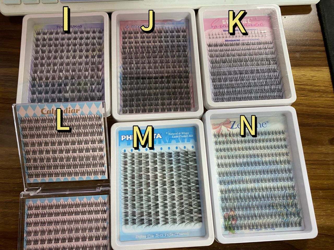 3 packs lashes