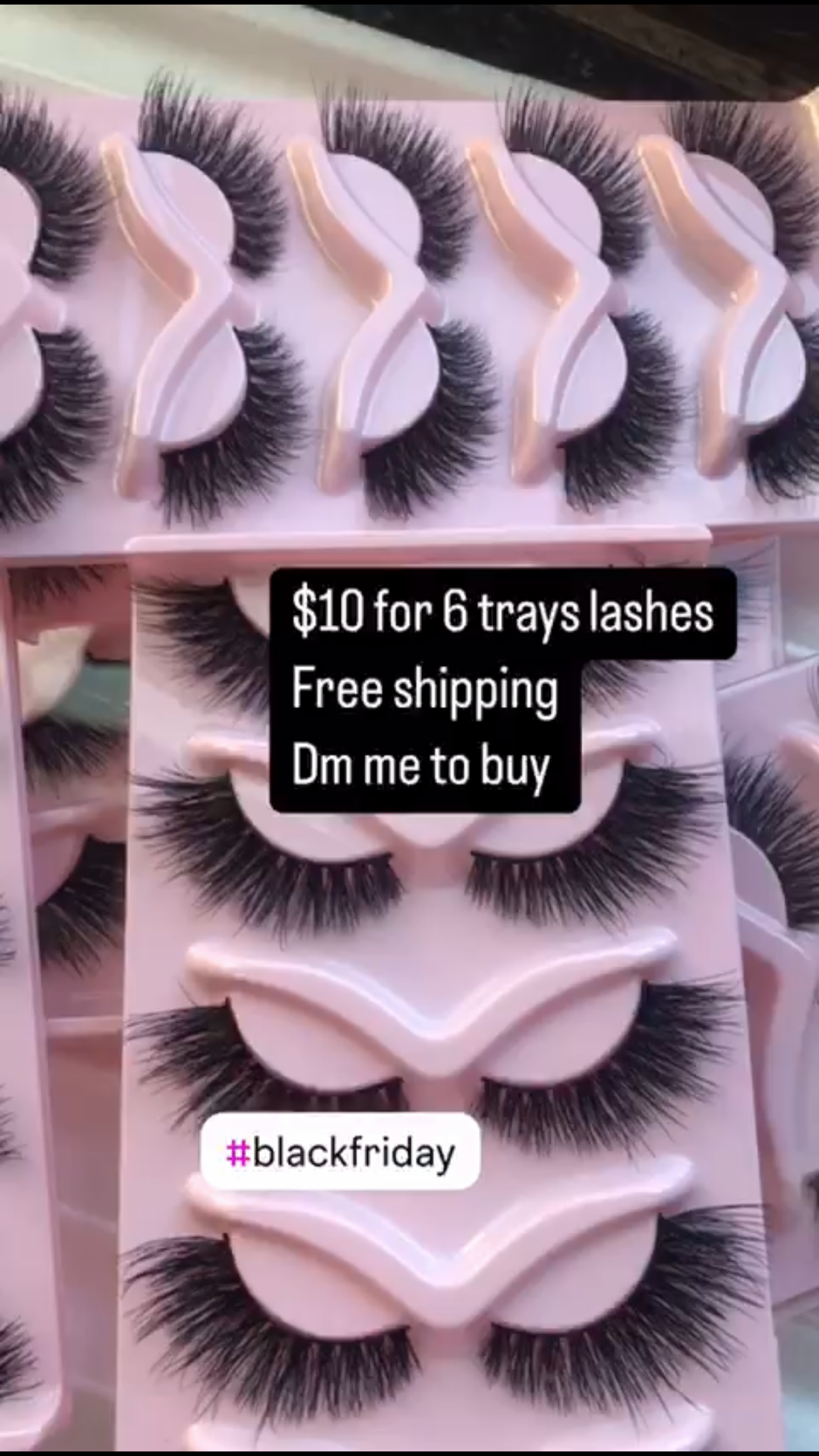 $10 for 6 packs lashes