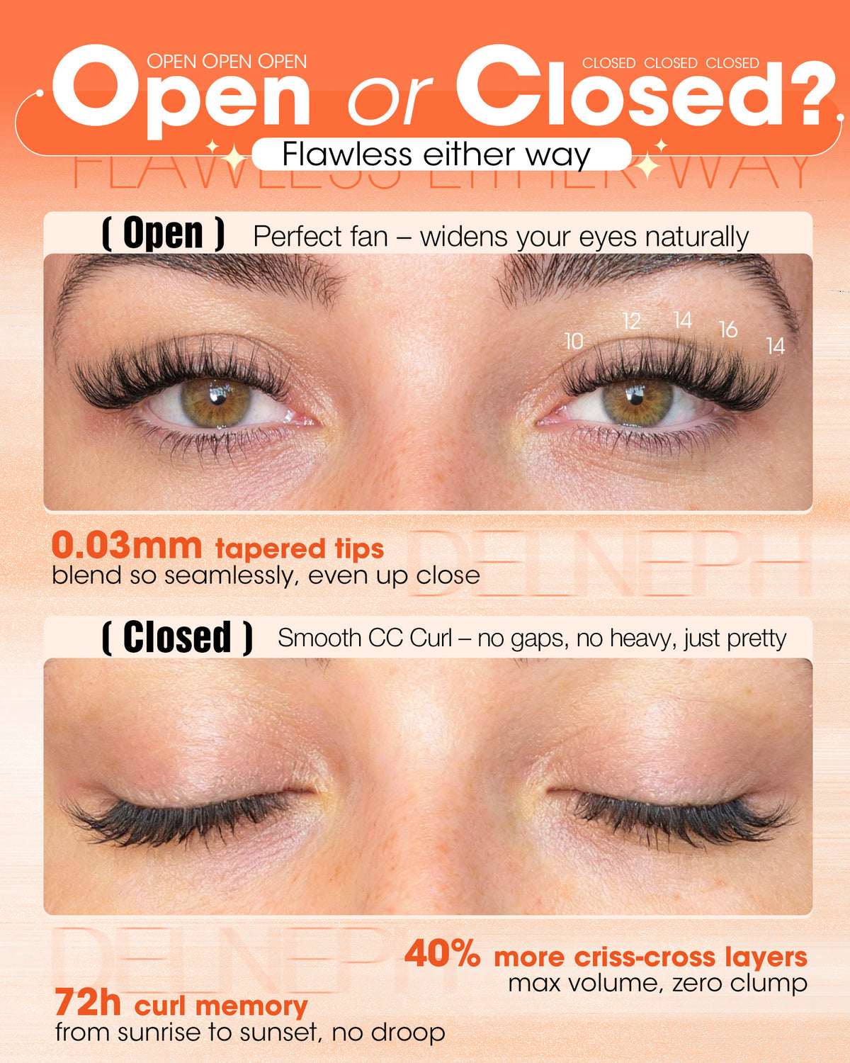Wispy Lash Clusters Natural Fluffy Eyelash Clusters C Curl Cluster Eyelash Extensions Short 10-16mm Individual Lashes Spider Breeze Lash Extensions by Delyneph"