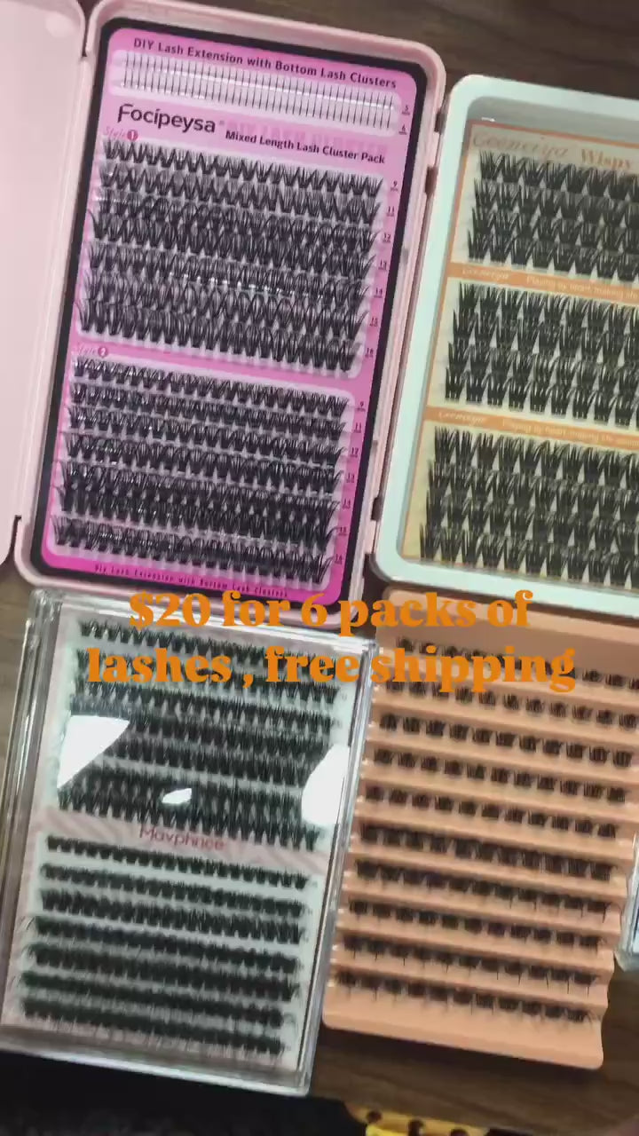 6 packs of lashes